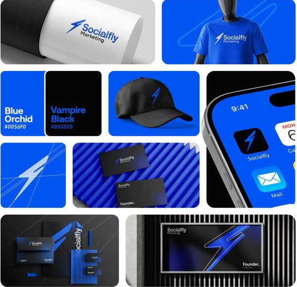 Brand identity system for a modern startup