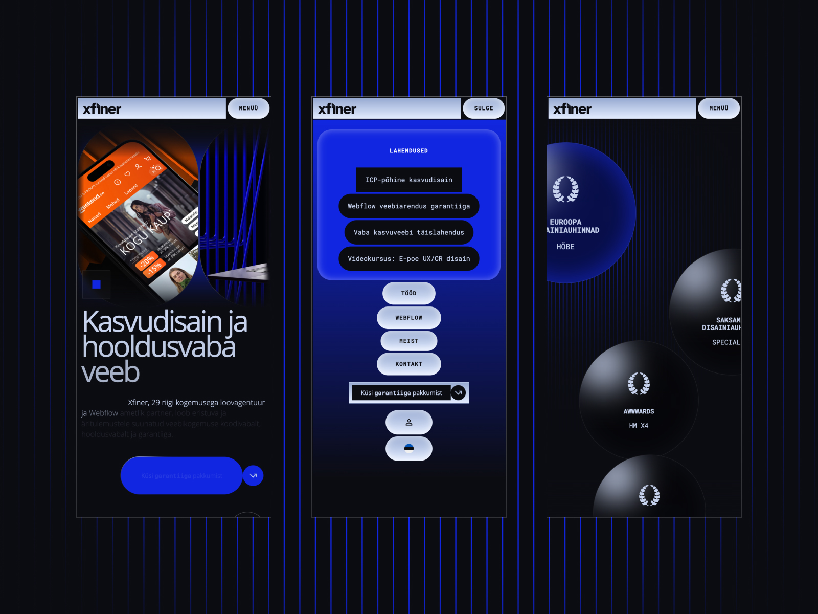 Responsive website redesign for a service brand