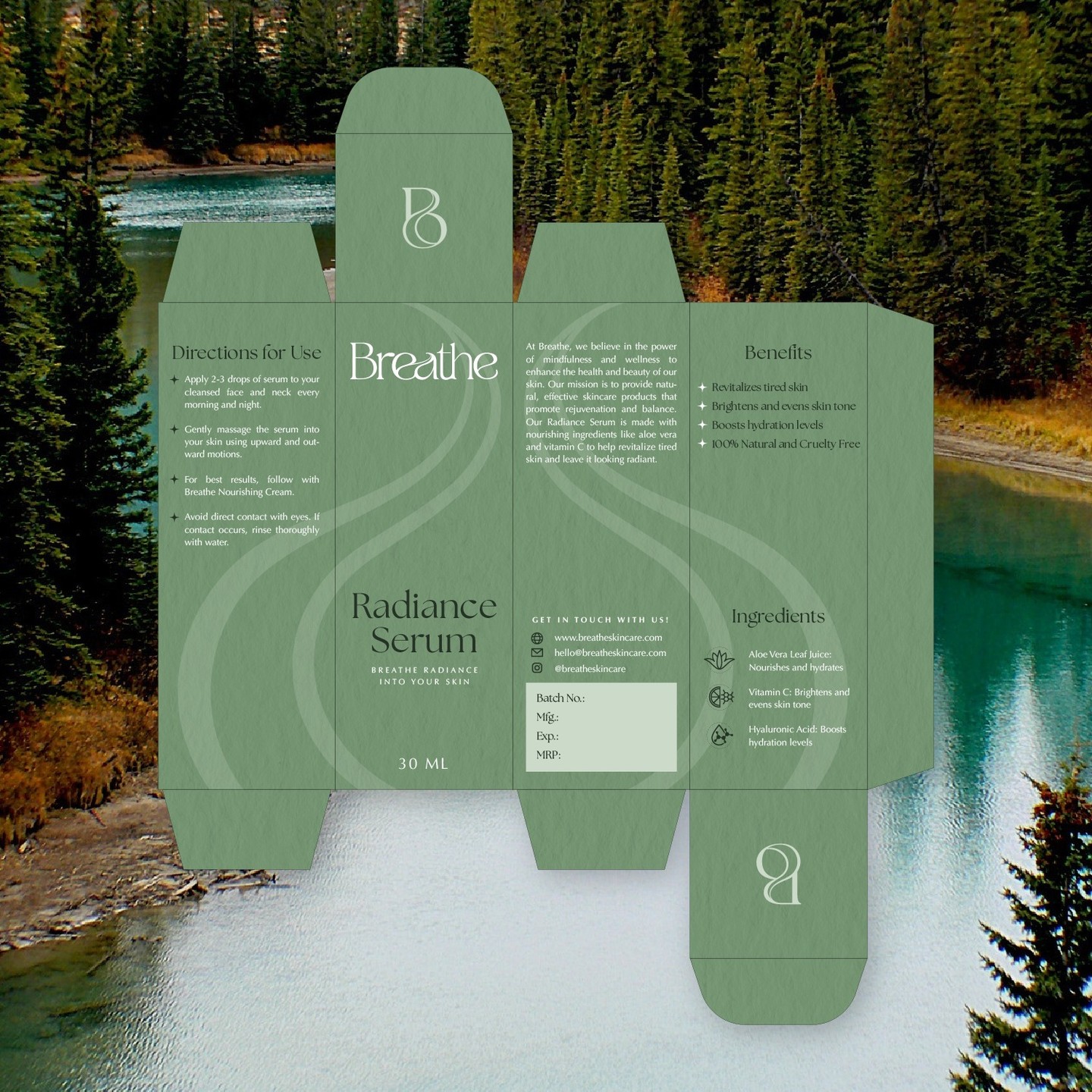 Minimal packaging and label design system visual 3